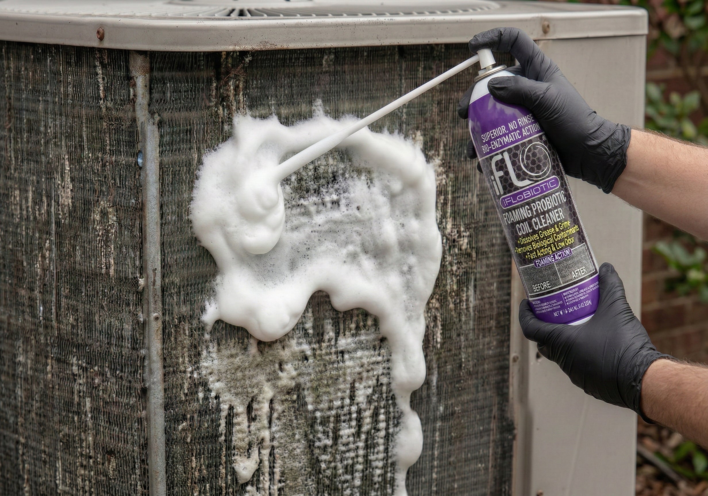 iFLO® iFLOBiotic™ Foaming A/C Probiotic Coil Cleaner