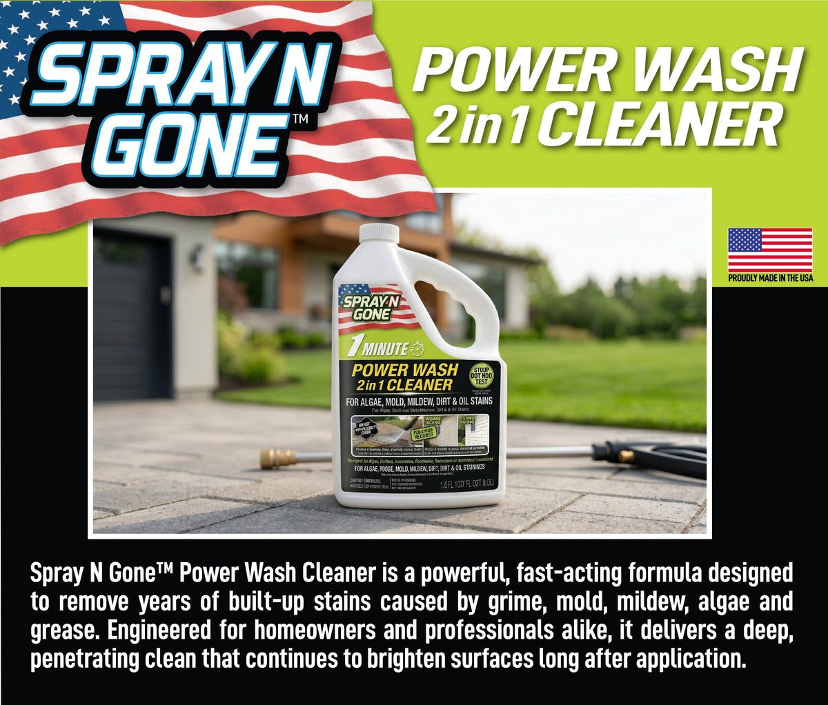 1 Minute Power Wash Cleaner