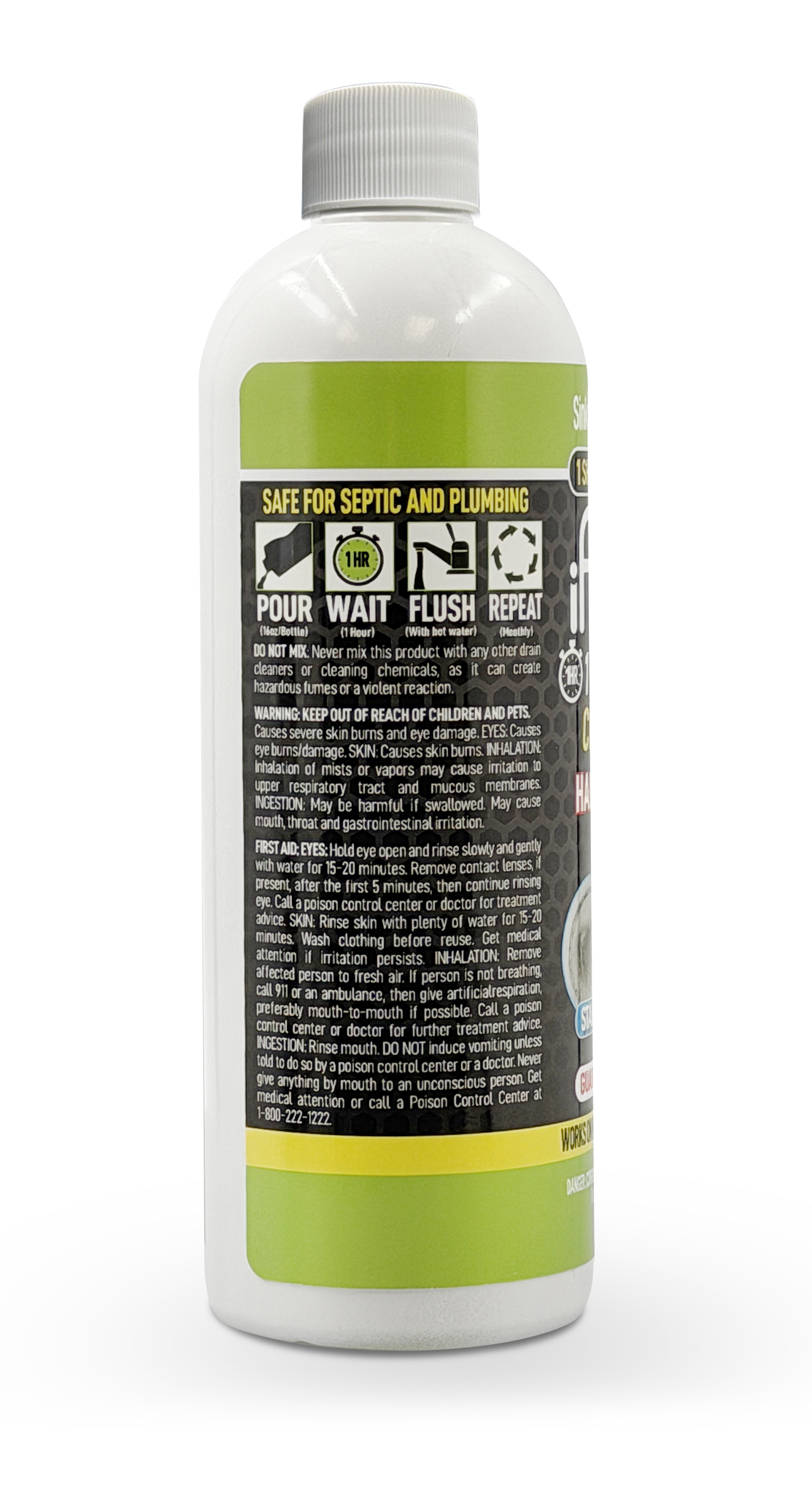 iFLO® Drain 1-Hour Drain Clog Buster – Professional Strength