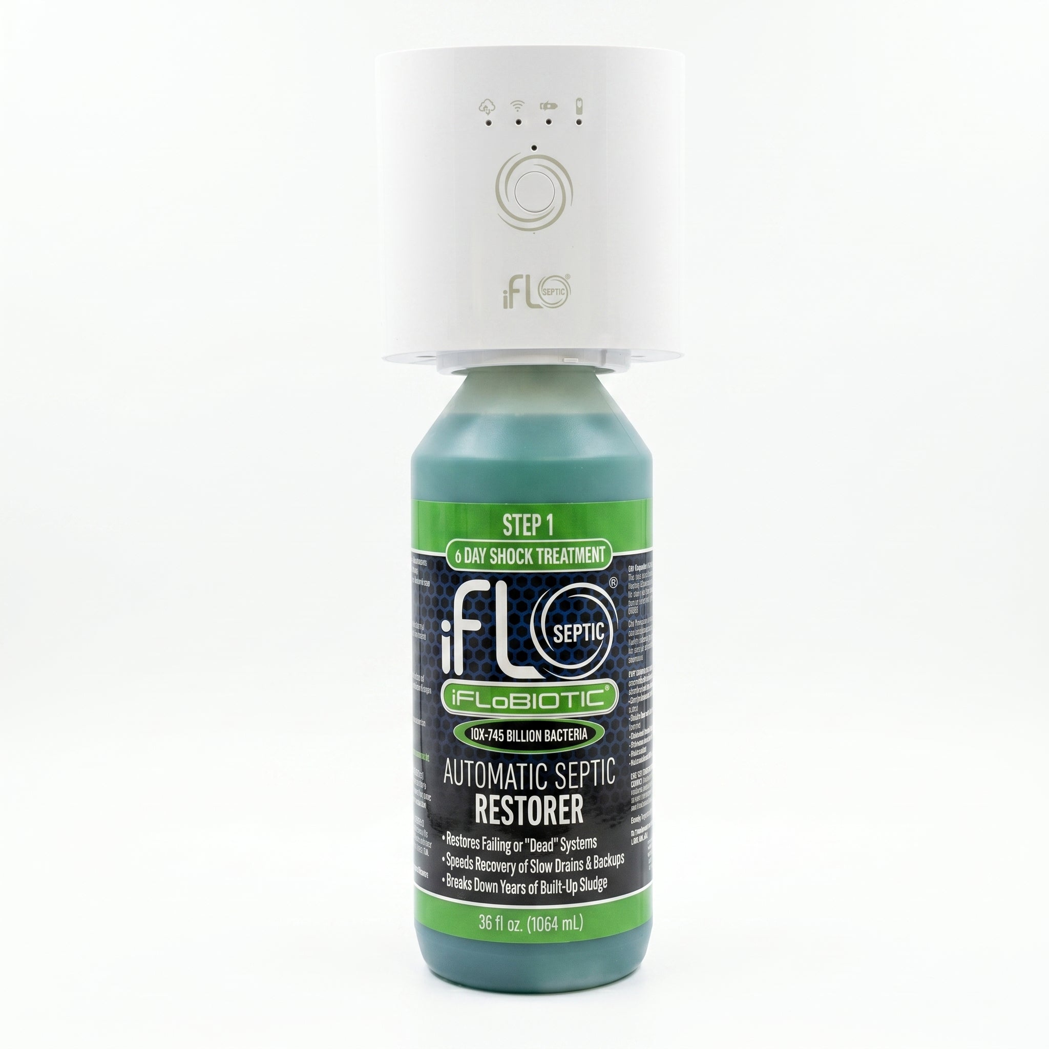 iFLO® Automatic Septic Restorer Cartridge - Step 1