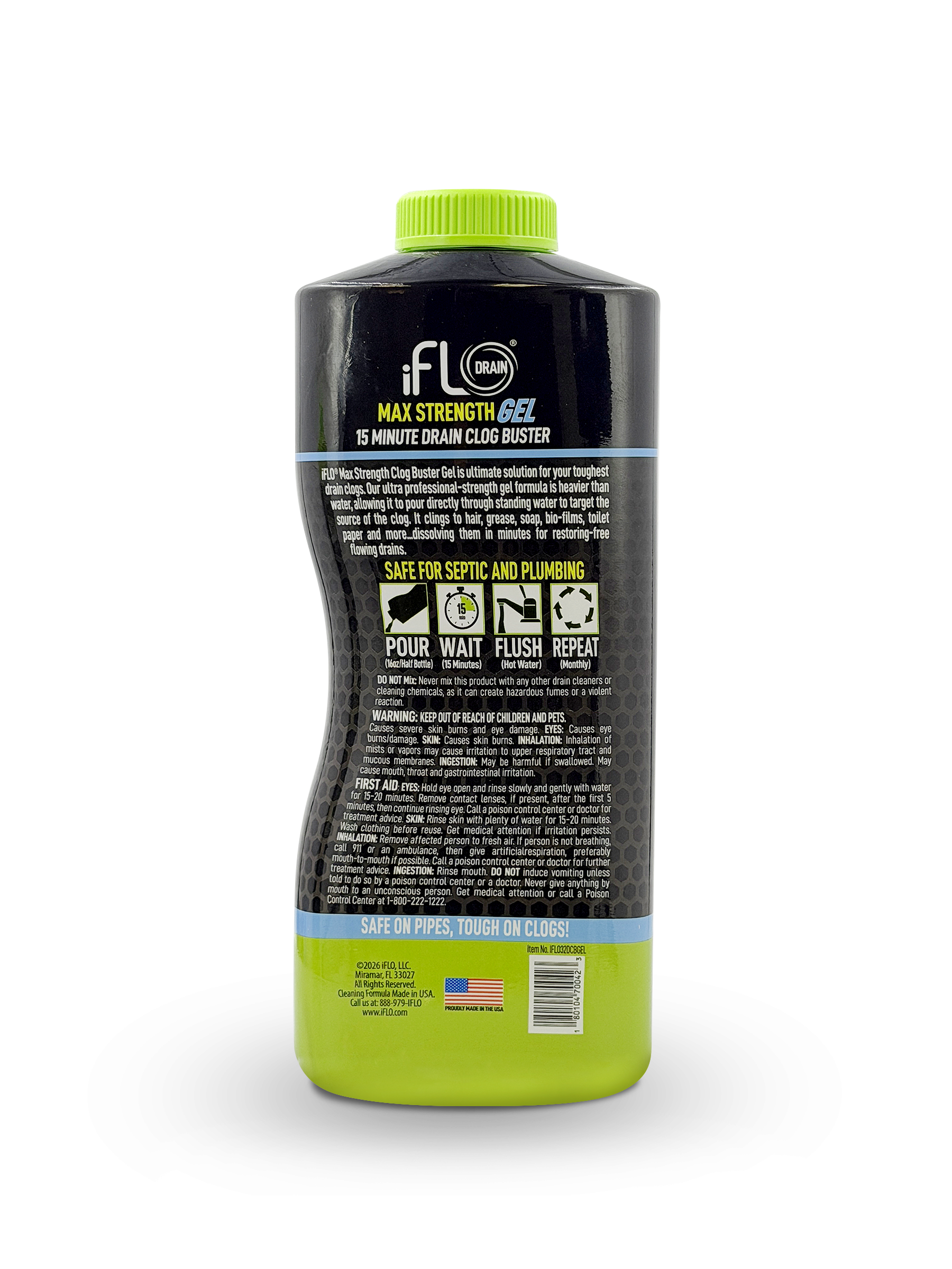 iFLO® Drain 15-Minute Clog Buster Gel