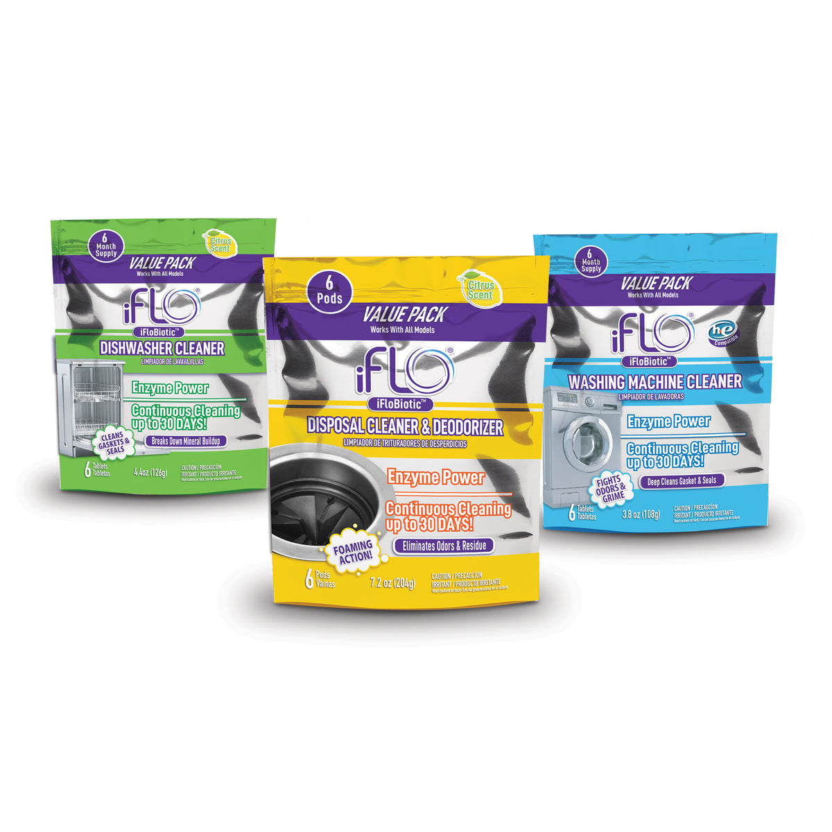 iFLO® Complete Appliance Care Pod Bundle